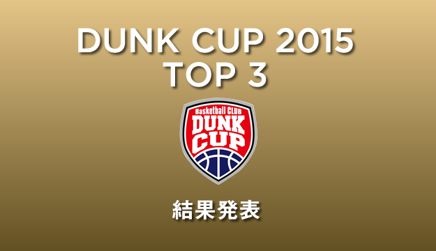 DUNK CUP 2015ランキング結果発表